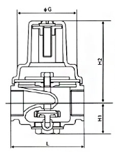 YZ11X支管減壓閥結構尺寸