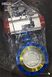 D643H氣動蝶閥產品圖-氣動硬密封蝶閥